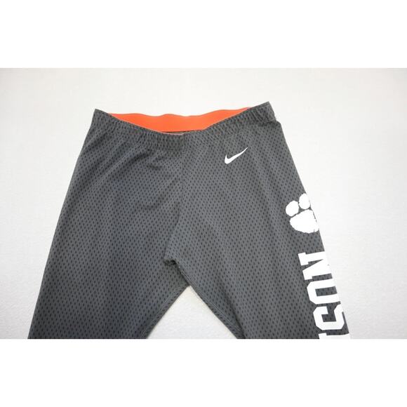 Nike Leggings Athletic Clemson‎ Tigers Performance Gray Pants Womens Sz Large - Picture 3 of 9
